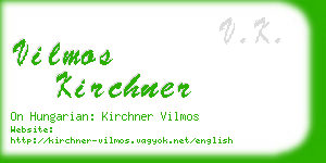 vilmos kirchner business card